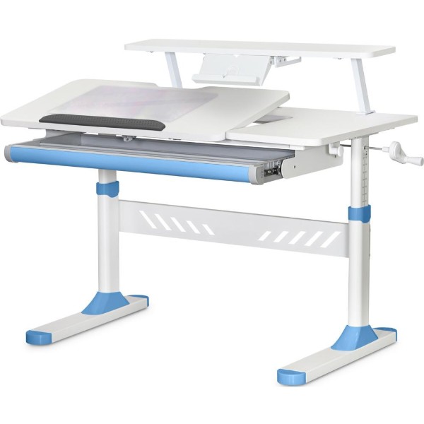 Фото - Парта шкільна Evo-kids TH-310 W/BL + BD-S30 BL